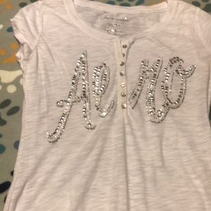 Aeropostale short sleeve shirt with Bling